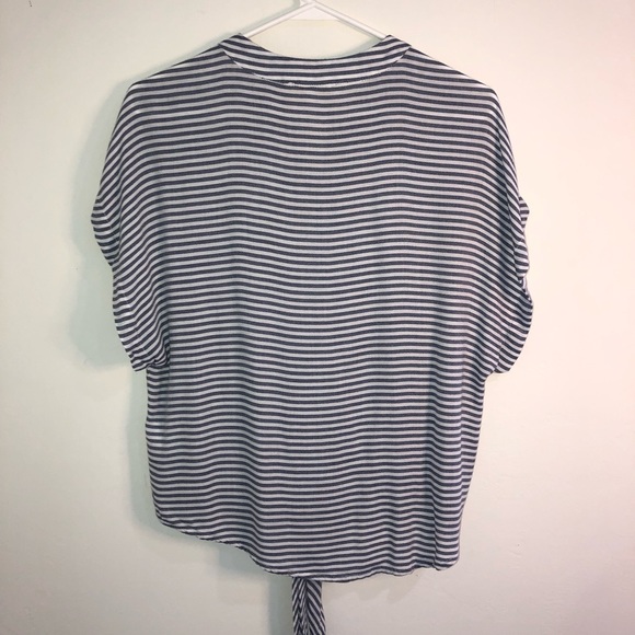 Olivceous Striped Blouse - Picture 2 of 4